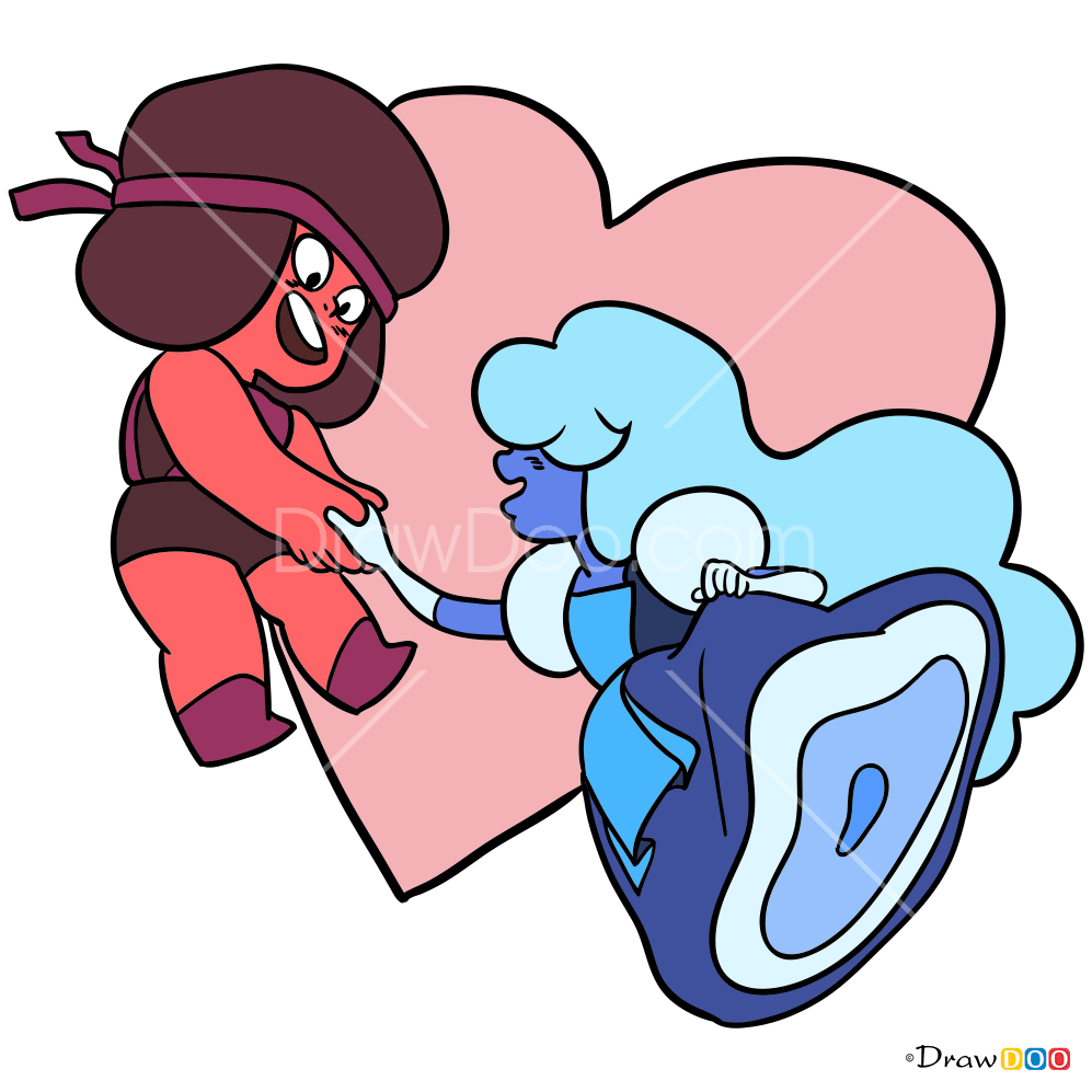 How to Draw Ruby and Sapphire, Steven Universe